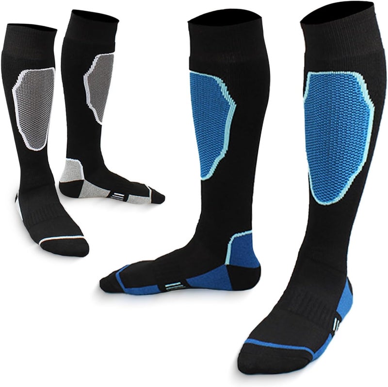 RainFlowwer Cold Weather Ski Socks for Snowboarding - Thermal Knee-high Warm for Adult and Child - Image 1